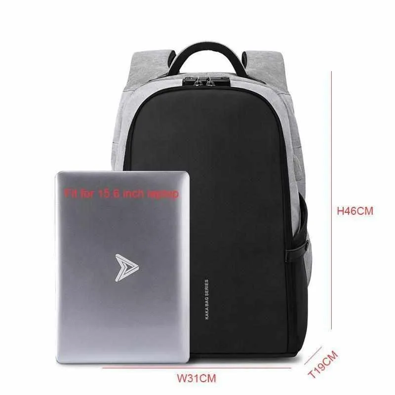 Fashion Functional 15.6 inch Laptop Backpack - Anti theft/Large Capacity/USB Recharging