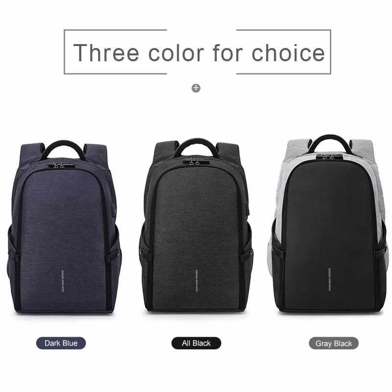 Fashion Functional 15.6 inch Laptop Backpack - Anti theft/Large Capacity/USB Recharging