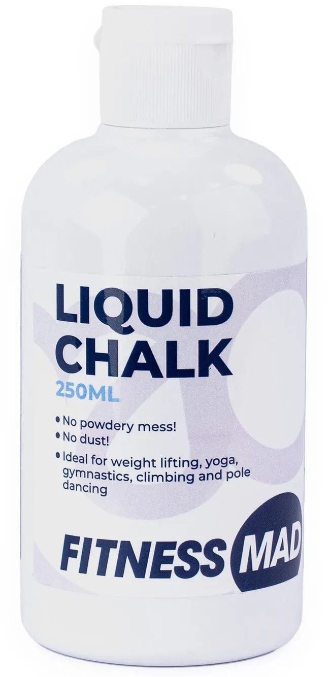 Fitness Mad Liquid Chalk 250ml Bottle - White