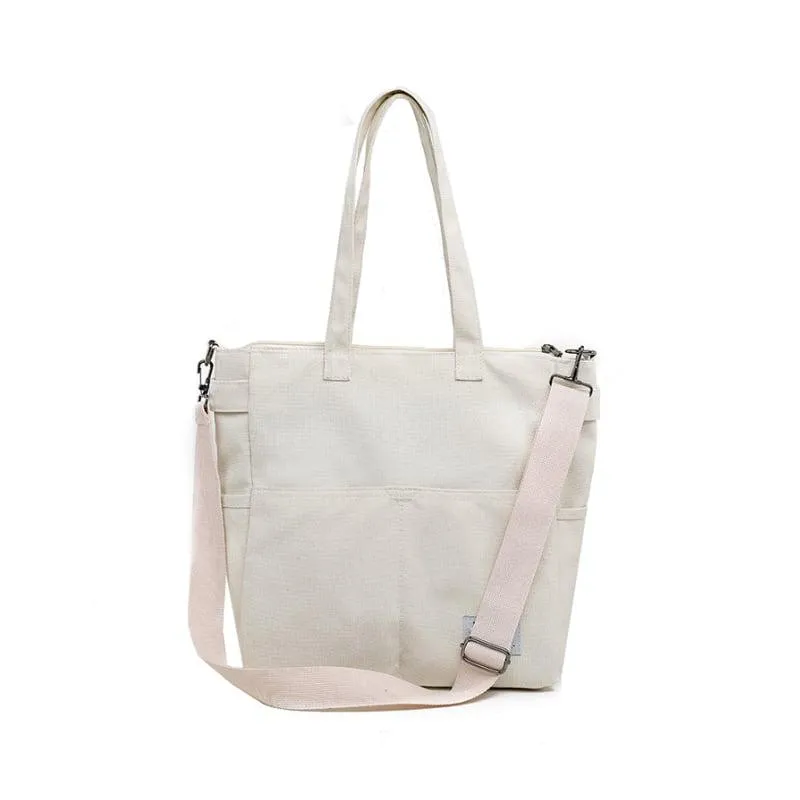 Functional Canvas Tote Bag | Handbag | Crossbody Bag | Shoulder Bag