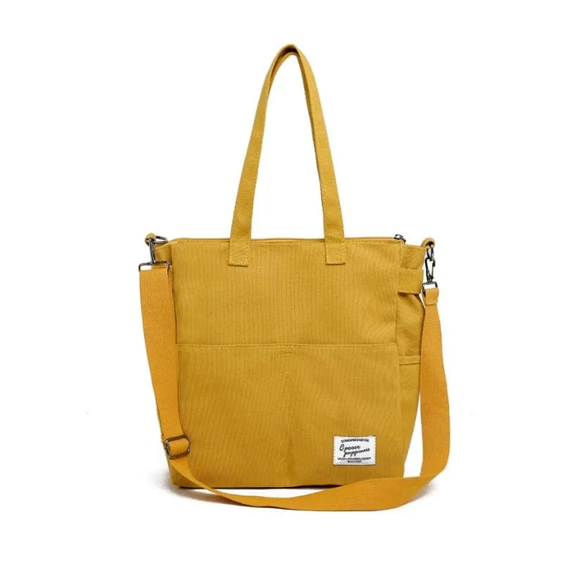 Functional Canvas Tote Bag | Handbag | Crossbody Bag | Shoulder Bag