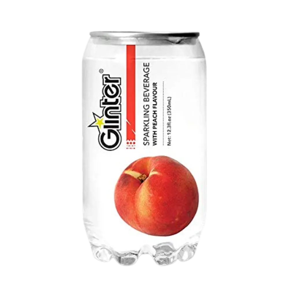 GLINTER Peach Sparkling Water 350ml