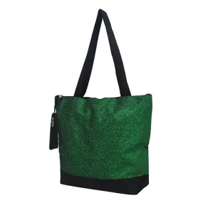 Green Glitter NGIL Canvas Tote Bag