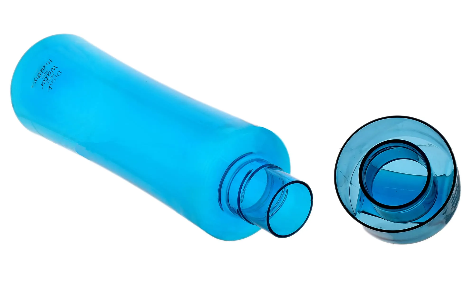 Heart Home Plastic Water Bottle- 1 Litre, Pack of 2 (Blue)