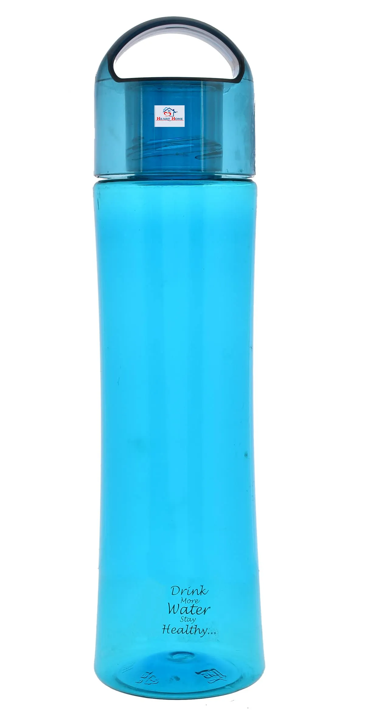 Heart Home Plastic Water Bottle- 1 Litre, Pack of 2 (Blue)