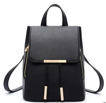 High-Quality PU Leather Women’s Backpack | Stylish Mochila Escolar for Teenagers