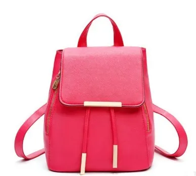 High-Quality PU Leather Women’s Backpack | Stylish Mochila Escolar for Teenagers