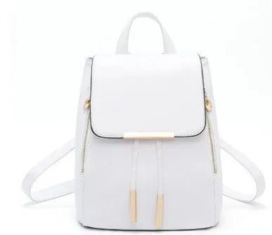 High-Quality PU Leather Women’s Backpack | Stylish Mochila Escolar for Teenagers