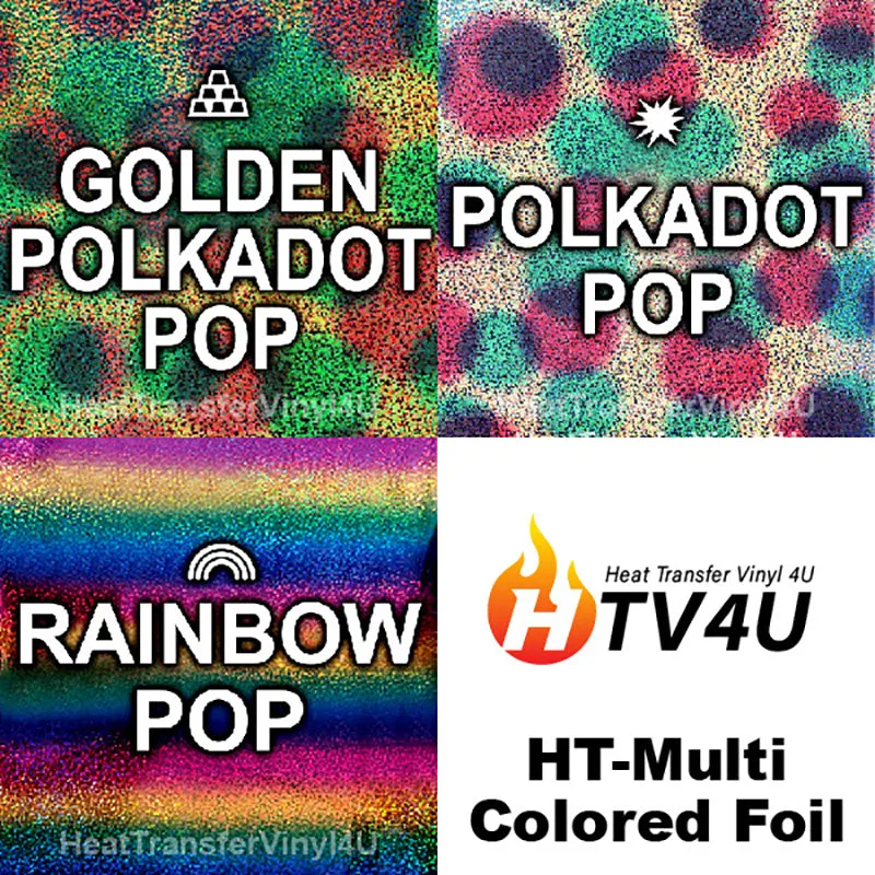 HT-Multi Colored Foil 20" x 12" Sheet