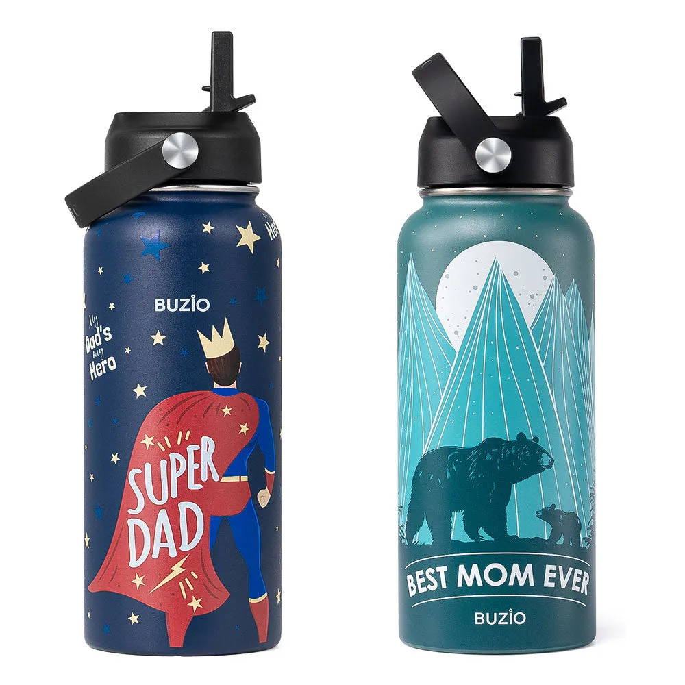 Hydro Hero Water Bottles | 32 oz Water Bottle for Dad