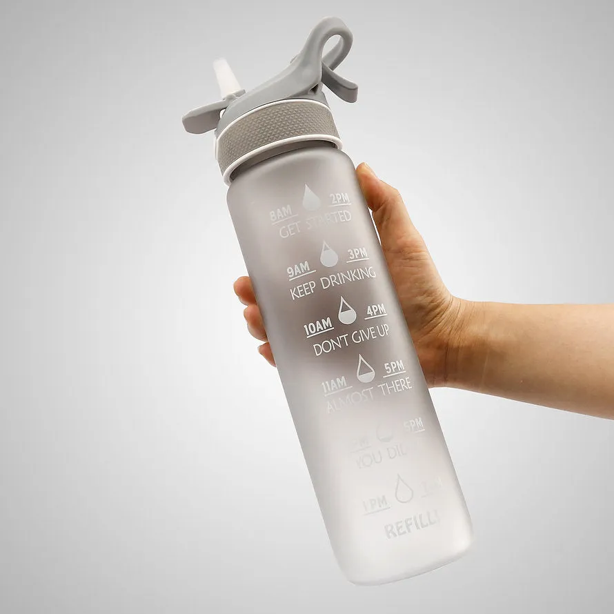 HydroBlast 1000ML BPA Free Mist Spray Sports Water Bottle