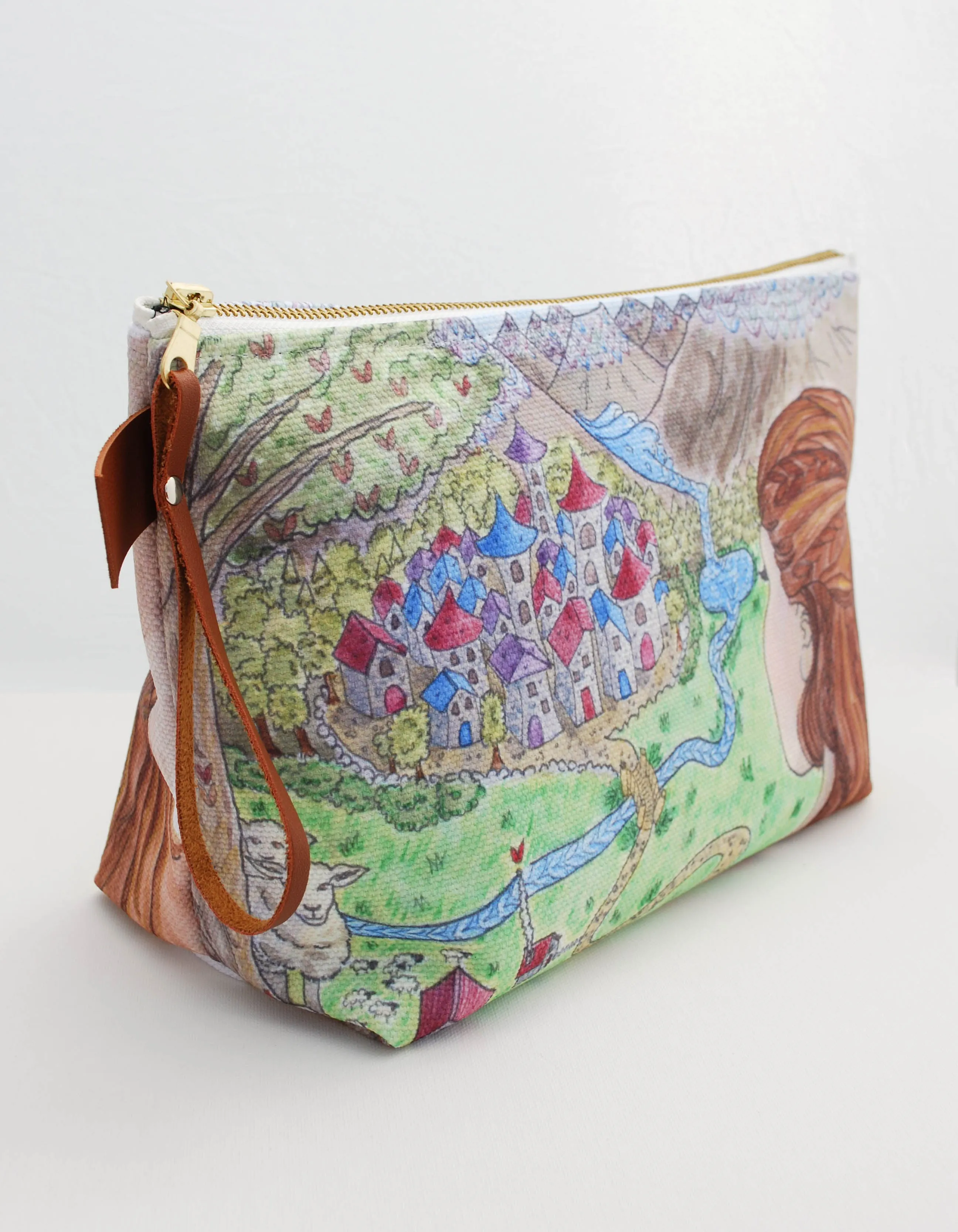 Illustrated Project Bag for Knitting, Crafts: "The Hidden Valley" from Story Maker