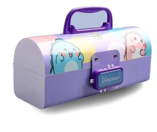 Kids Pen & Pencil Box-Suitcase Style Password Lock Pencil Case