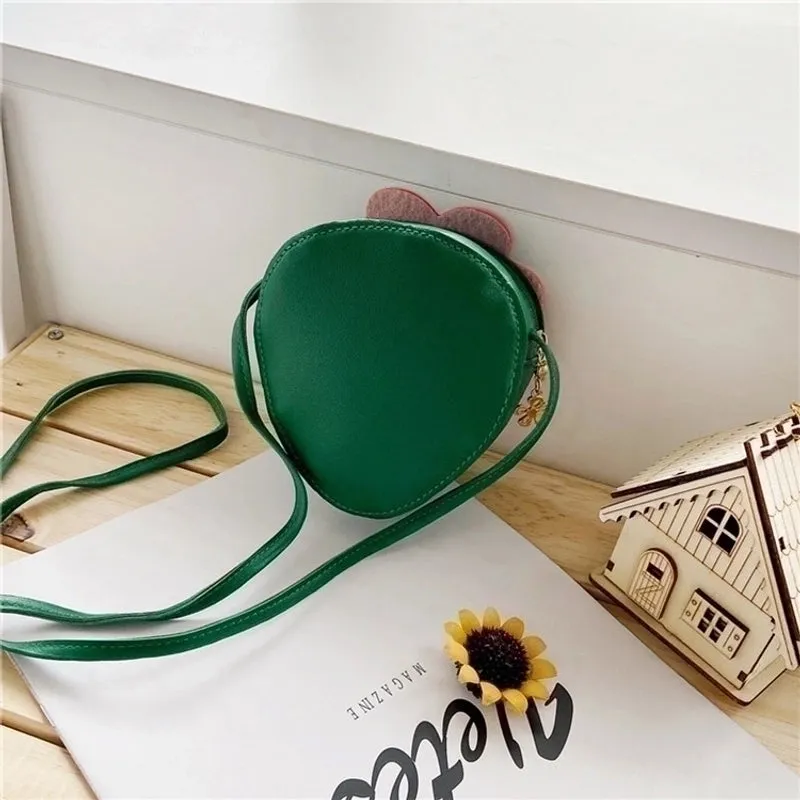 Kid's Small Pu Leather Fruit Cute Zipper Crossbody Bag