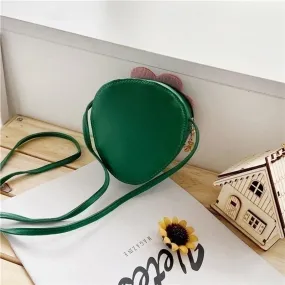 Kid's Small Pu Leather Fruit Cute Zipper Crossbody Bag