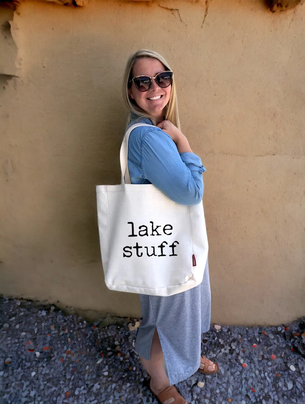 Lake Stuff Type Tote Bag