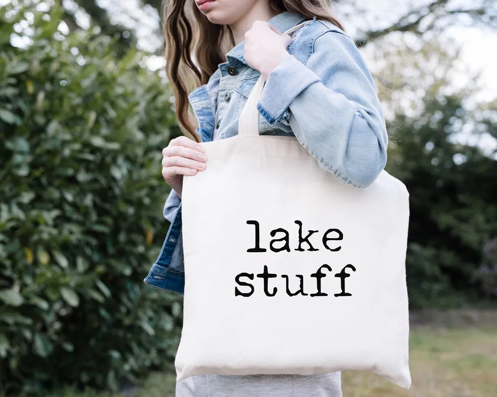 Lake Stuff Type Tote Bag