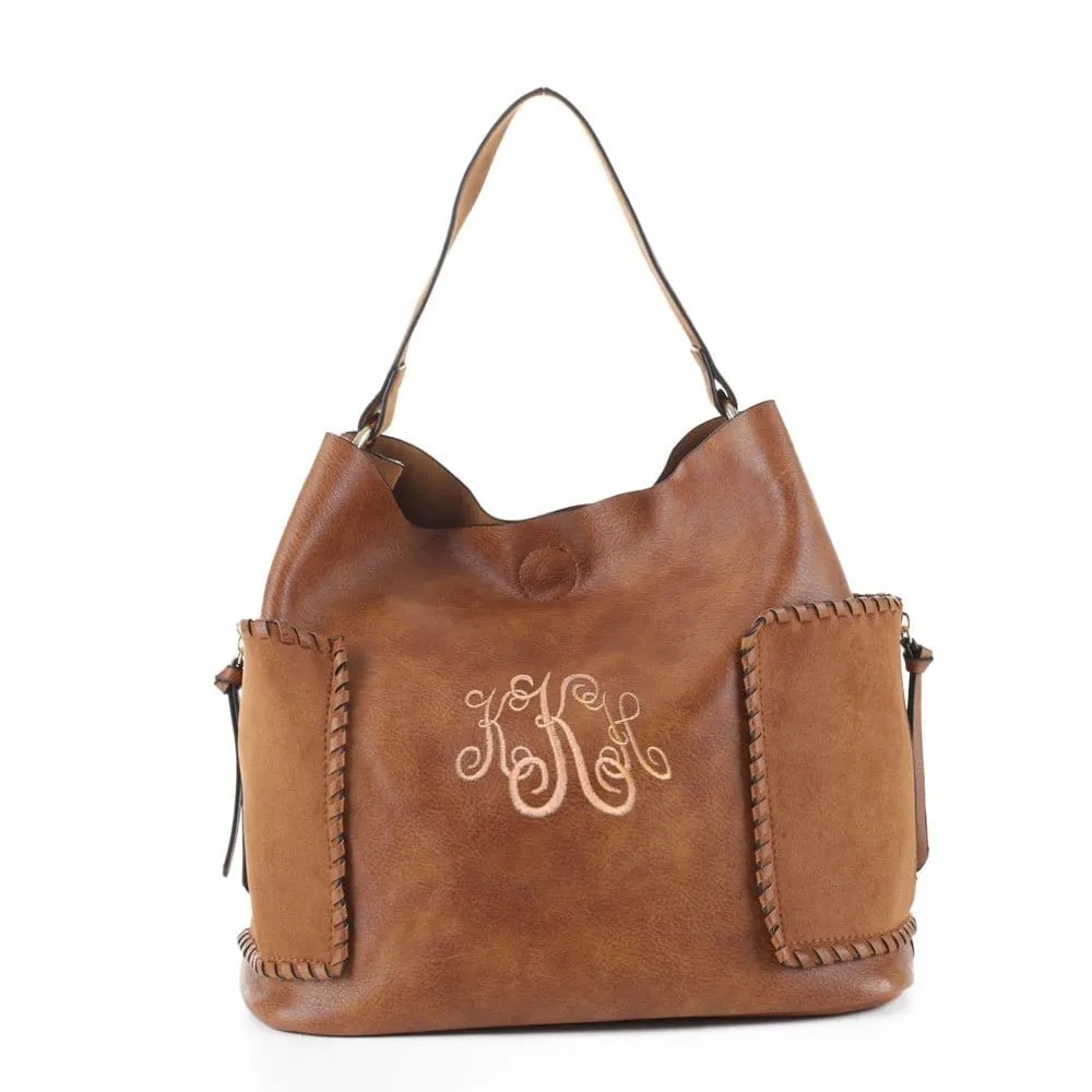 LF5037UT Faux Suede 3-in-1 Shoulder Bag/Crossbody/Wallet