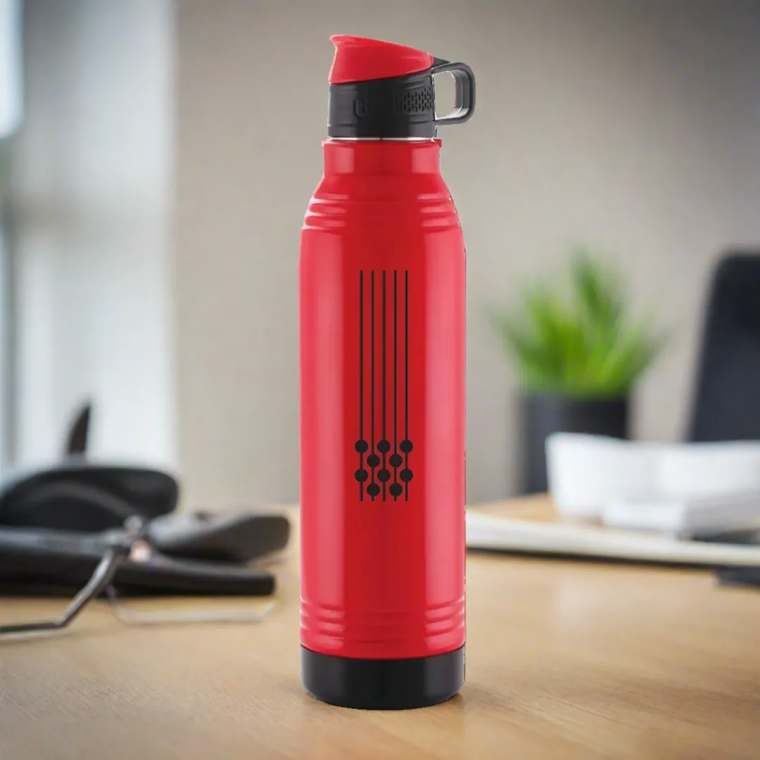 Liza Stainless Steel Smart Insulated Bottle - 650ml Red: Perfect for Kids, Home, School