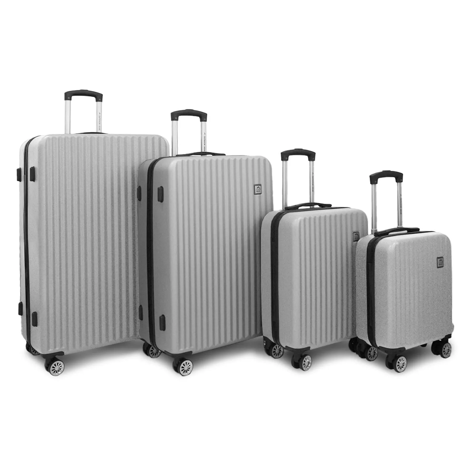 Luggage Suitcase Under Seat Travel Bag Carry On Hand Cabin Check in Hard-Shell 4 Spinner Wheels Trolley Set