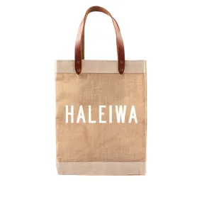 Market Tote Hale'iwa (White Lettering)