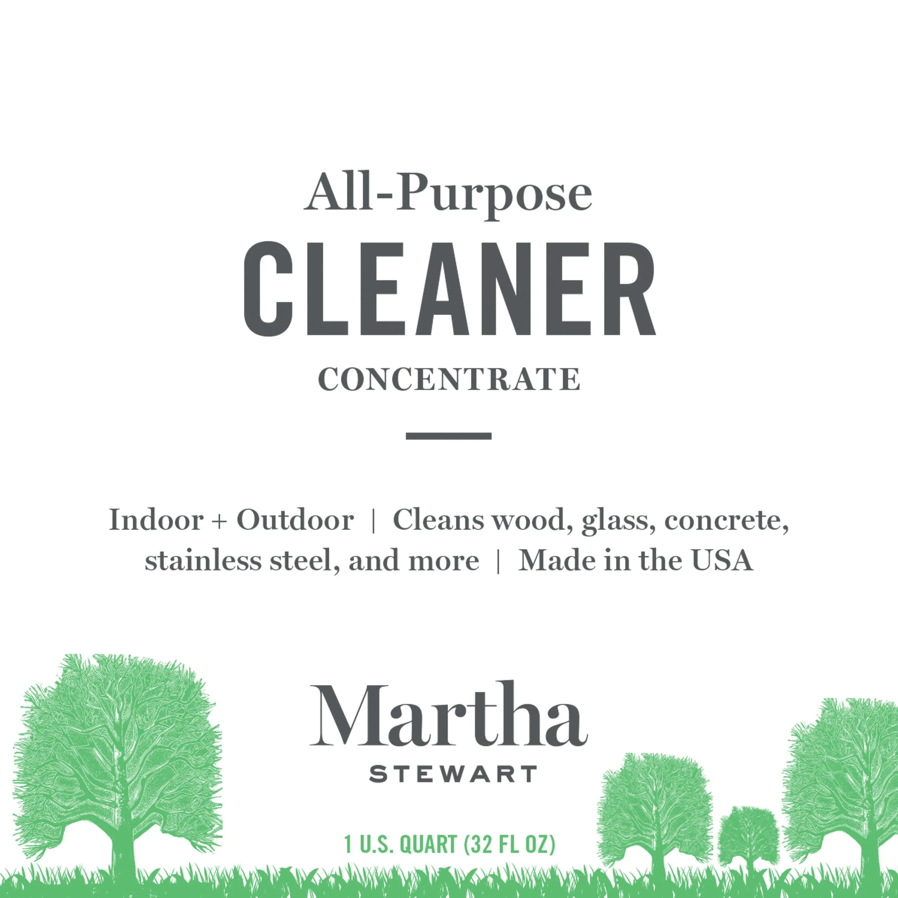 Martha Stewart MTS-APC1Q Indoor/Outdoor All-Purpose Super Cleaner Concentrate