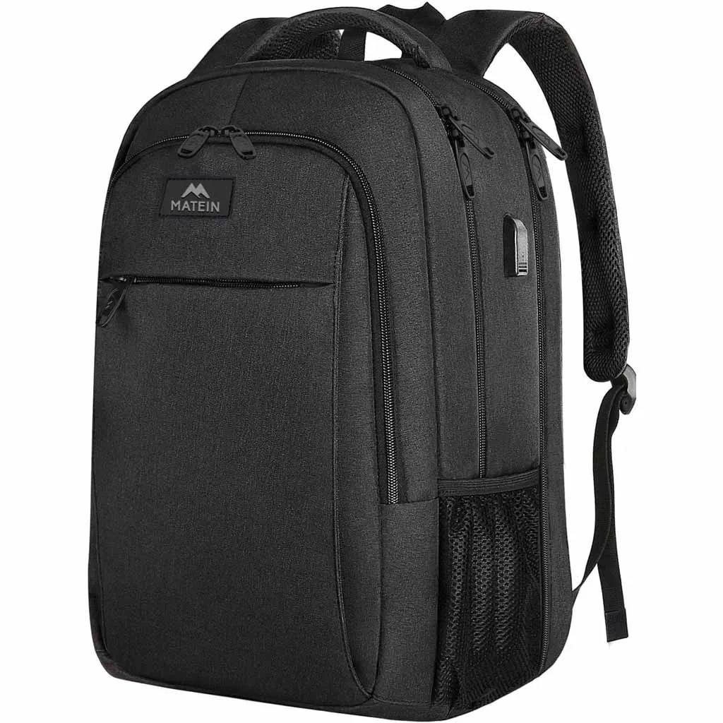 MATEIN Mlassic Black Minimalist Backpack