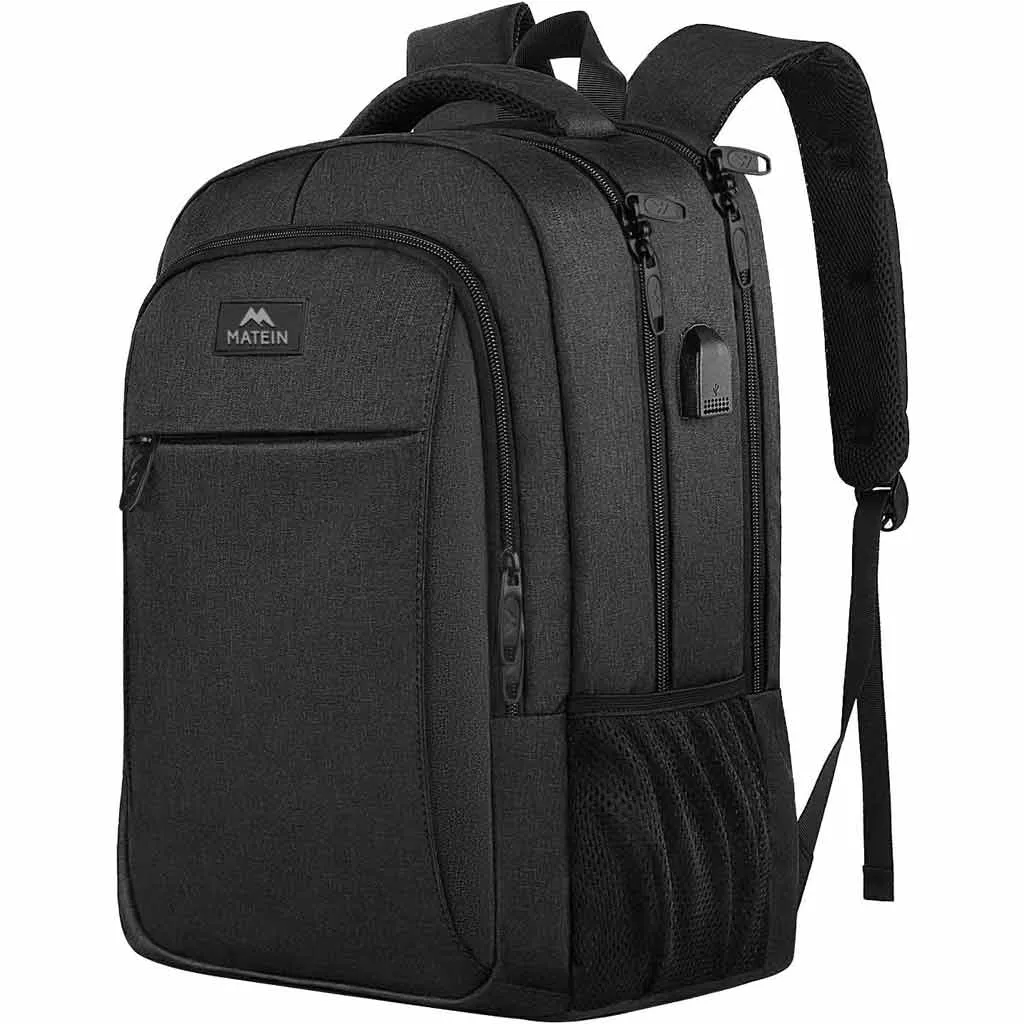 MATEIN Mlassic Black Minimalist Backpack