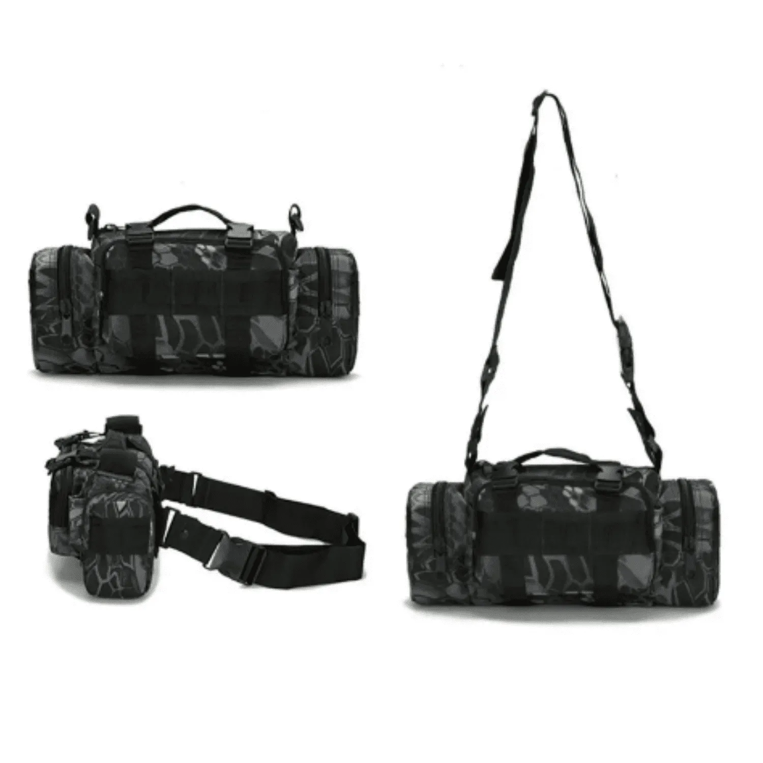 Molle Tactical Waist Pack, Fishing Camping Hiking Pouch Chest Bag