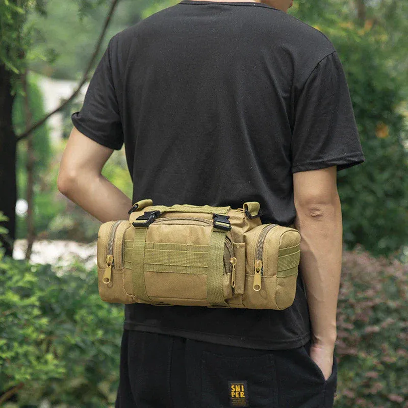 Molle Tactical Waist Pack, Fishing Camping Hiking Pouch Chest Bag