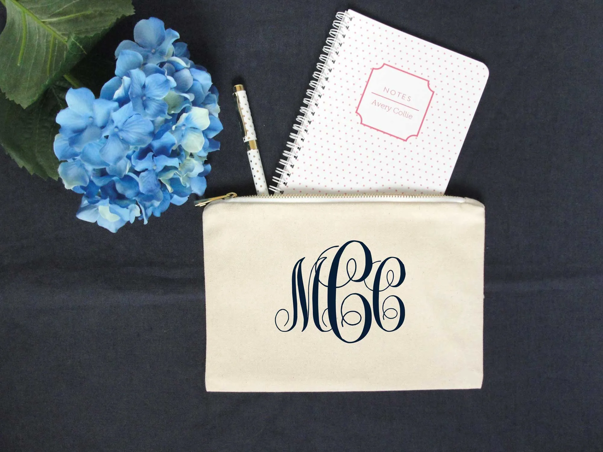 Monogram Pencil Pouch