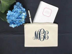 Monogram Pencil Pouch