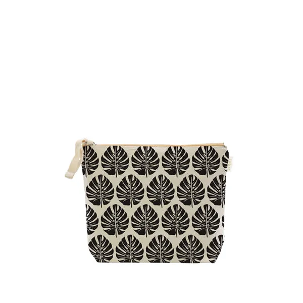 Monstera Cosmetic Bag, Small