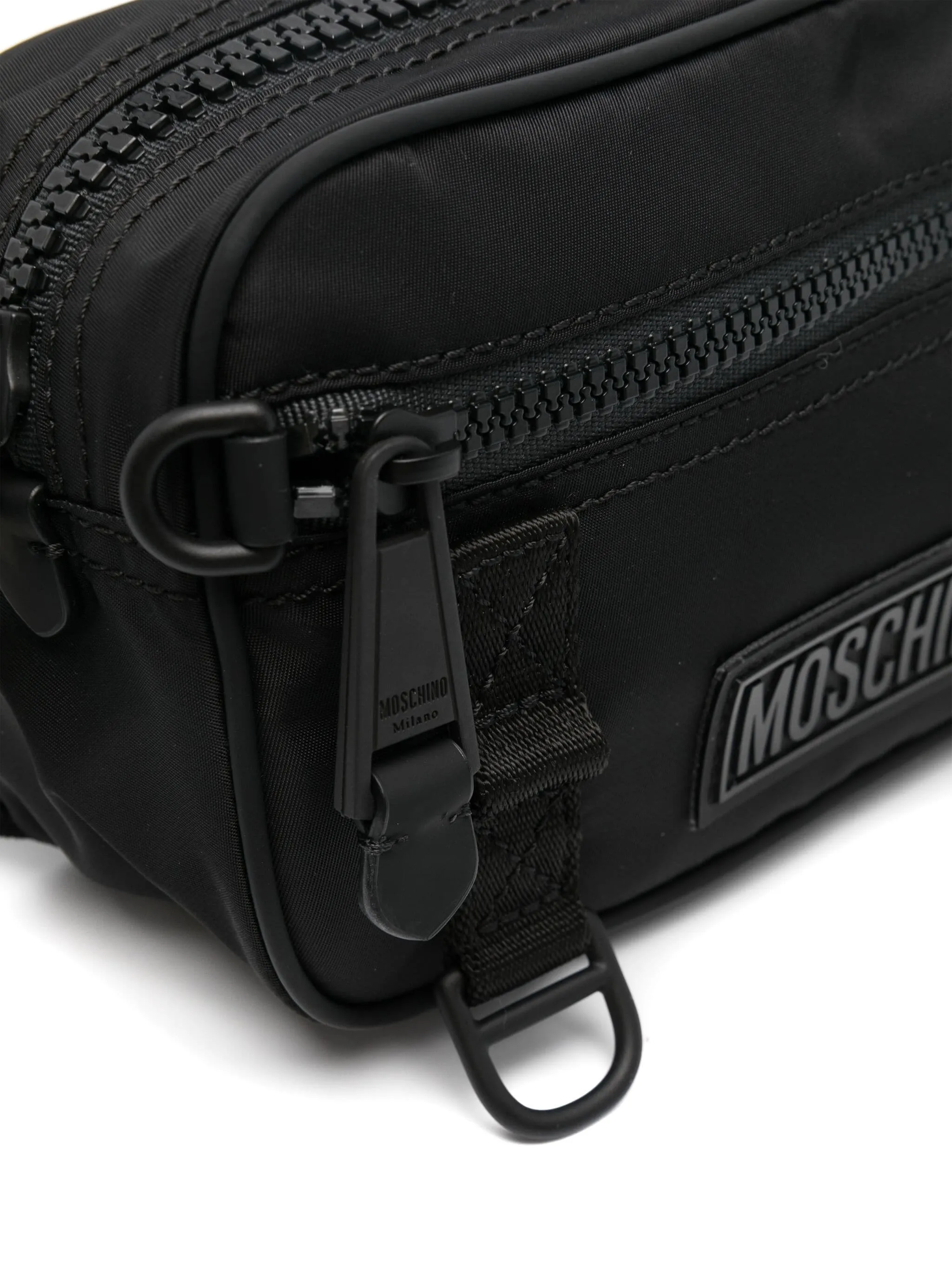 MOSCHINO LOGO-PATCH BELT BAG