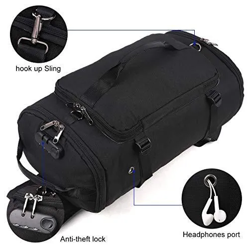 MROYALE™ Anti Theft Backpack-Duffel-Tote w/ Shoe Compartment & USB - Waterproof Outdoor