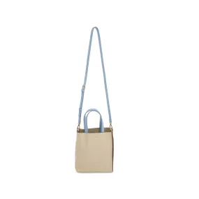 Museo Soft Leather Tote Bag in Shell/Mocha/Lake