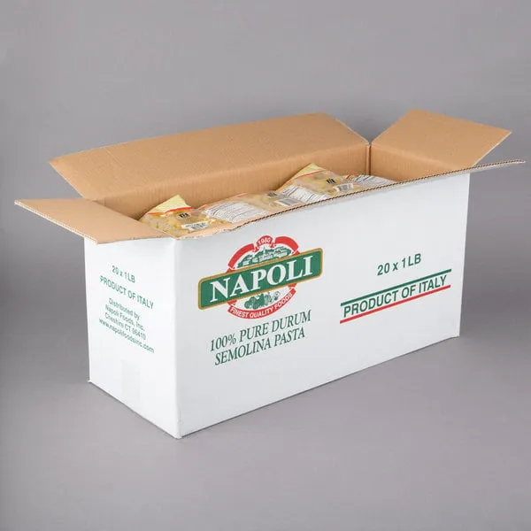 Napoli Medium 1lb Pasta Shells #40 (20-Packs/ Case)