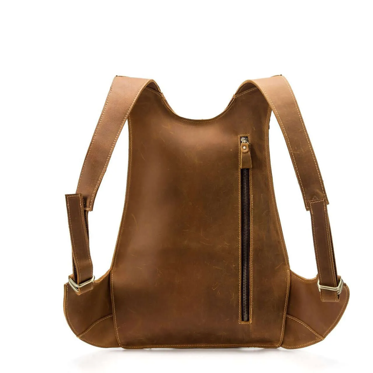 Natural Leather Backpack for Women / Genuine Leather Bag