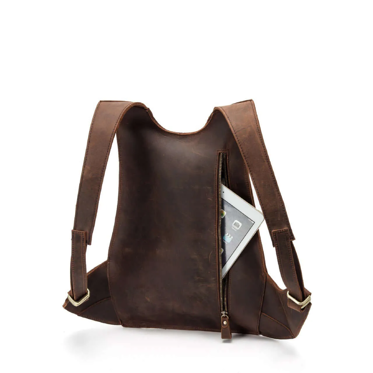 Natural Leather Backpack for Women / Genuine Leather Bag