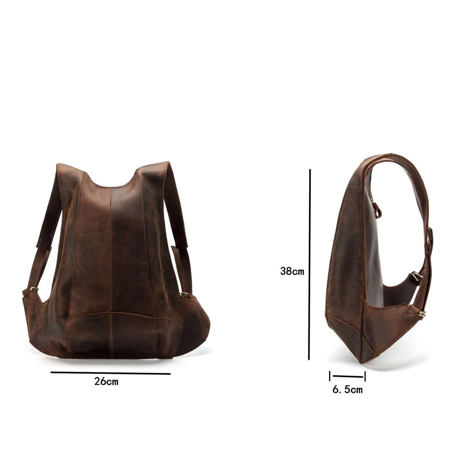 Natural Leather Backpack for Women / Genuine Leather Bag