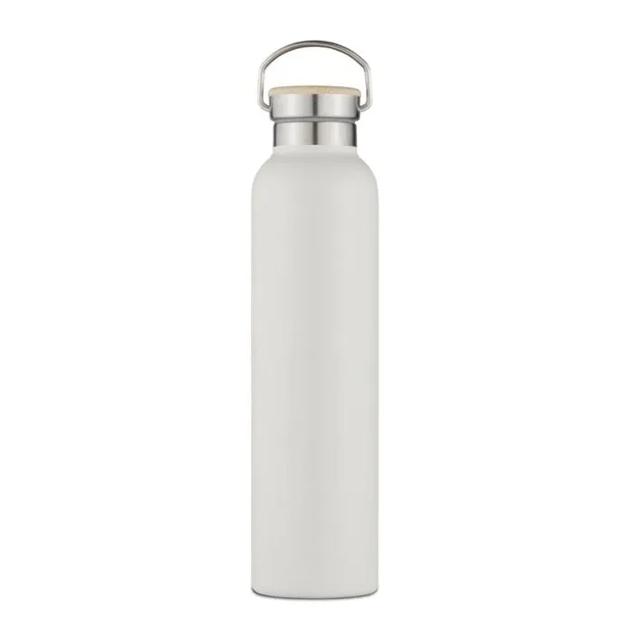 Natural Life Bottle with Bamboo Lid 750ml Stone