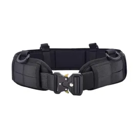 Outdoor Hunting Belt Nylon Waist Belt,Spec: Belt   Corset  Black