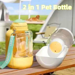 Outdoor Pet Drinking Pot - 2 In 1 Large Capacity Pets Water Dispenser