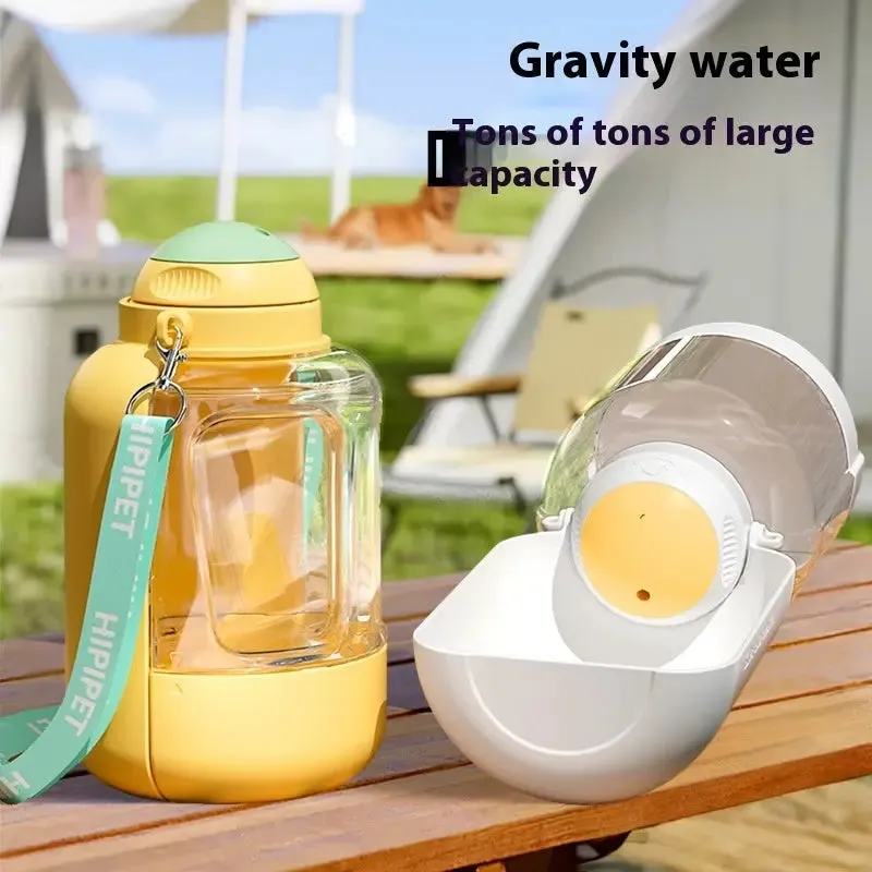 Outdoor Pet Drinking Pot - 2 In 1 Large Capacity Pets Water Dispenser