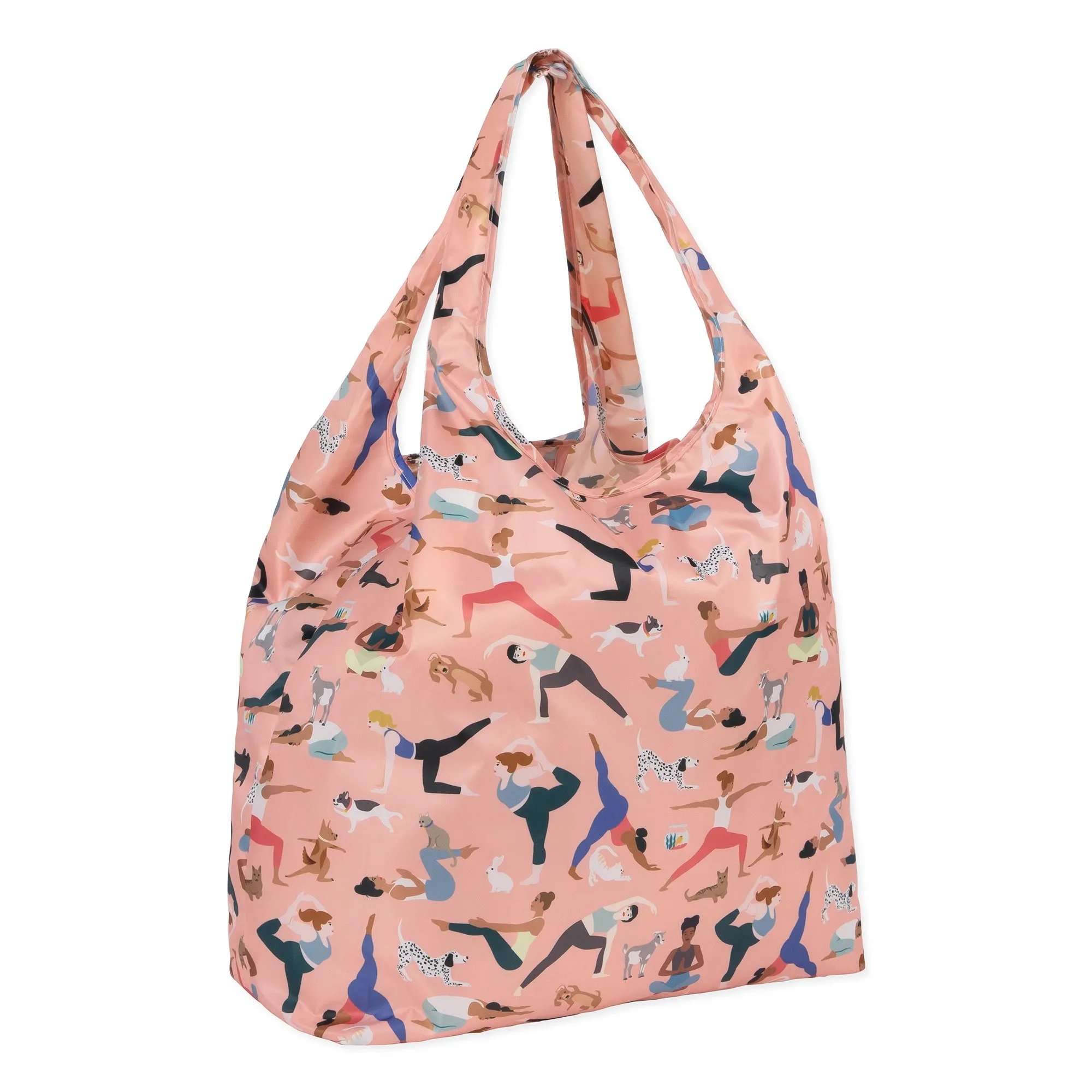 Packable Tote Bag: Yoga Pals