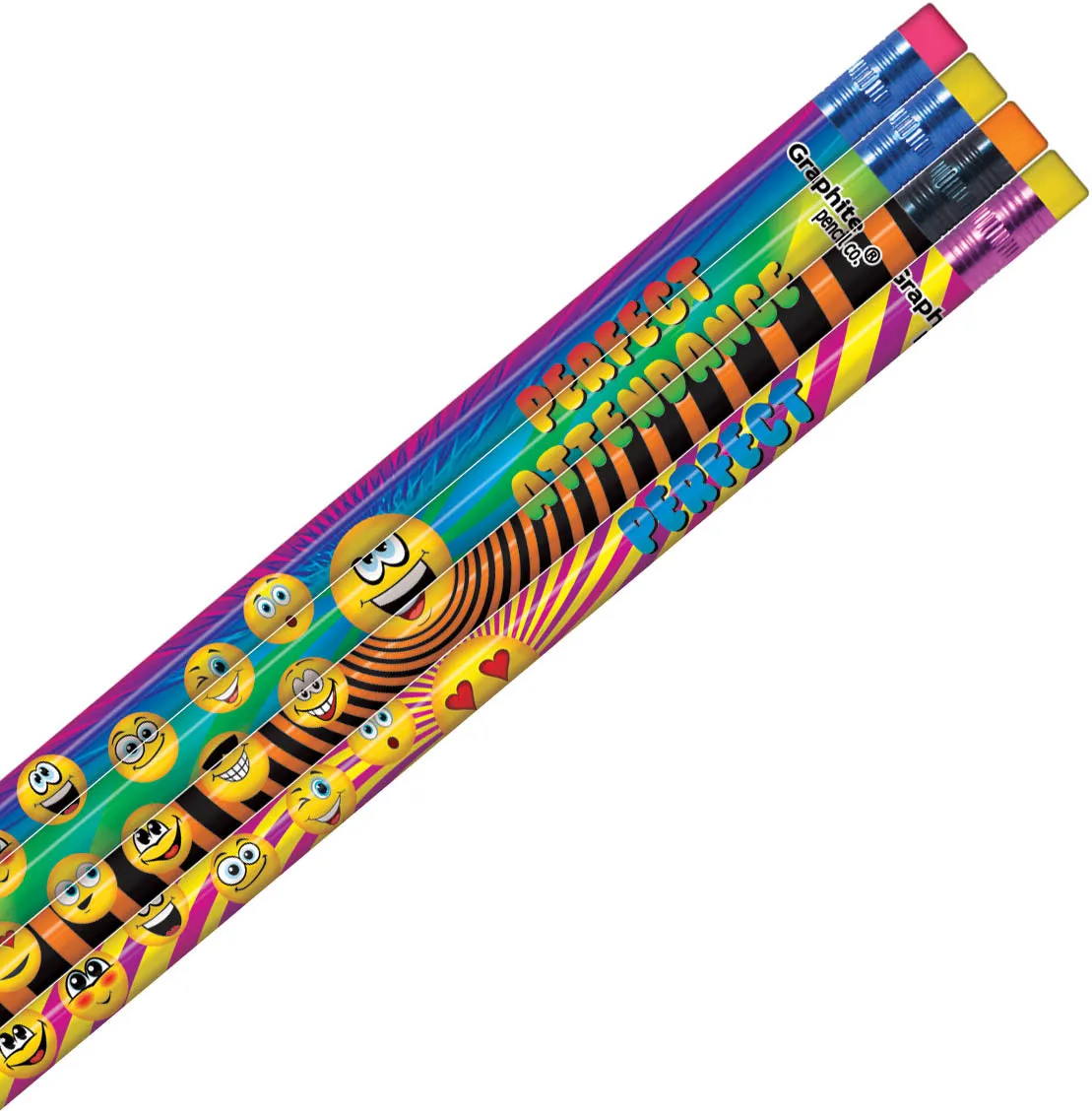 Perfect Attendance "Funny Face" Pencil (144/unit), #P978, E-19