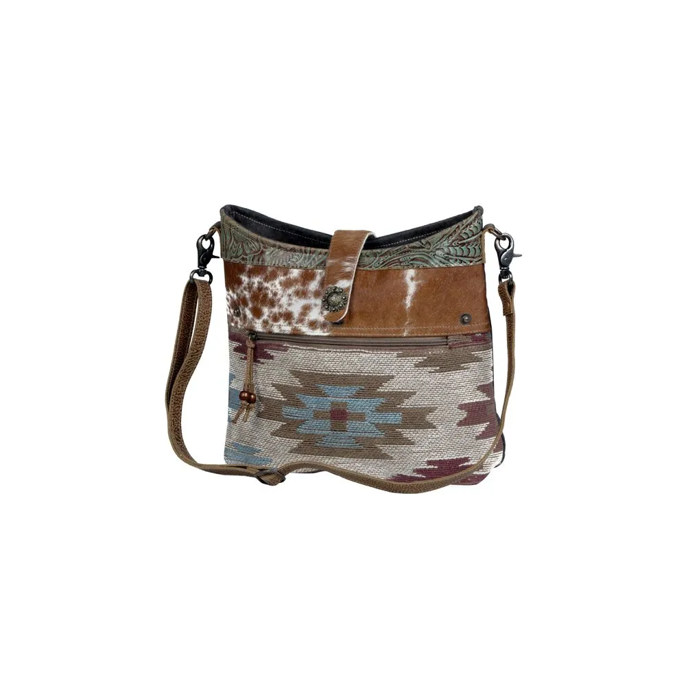 Placid Leather & Canvas Crossbody