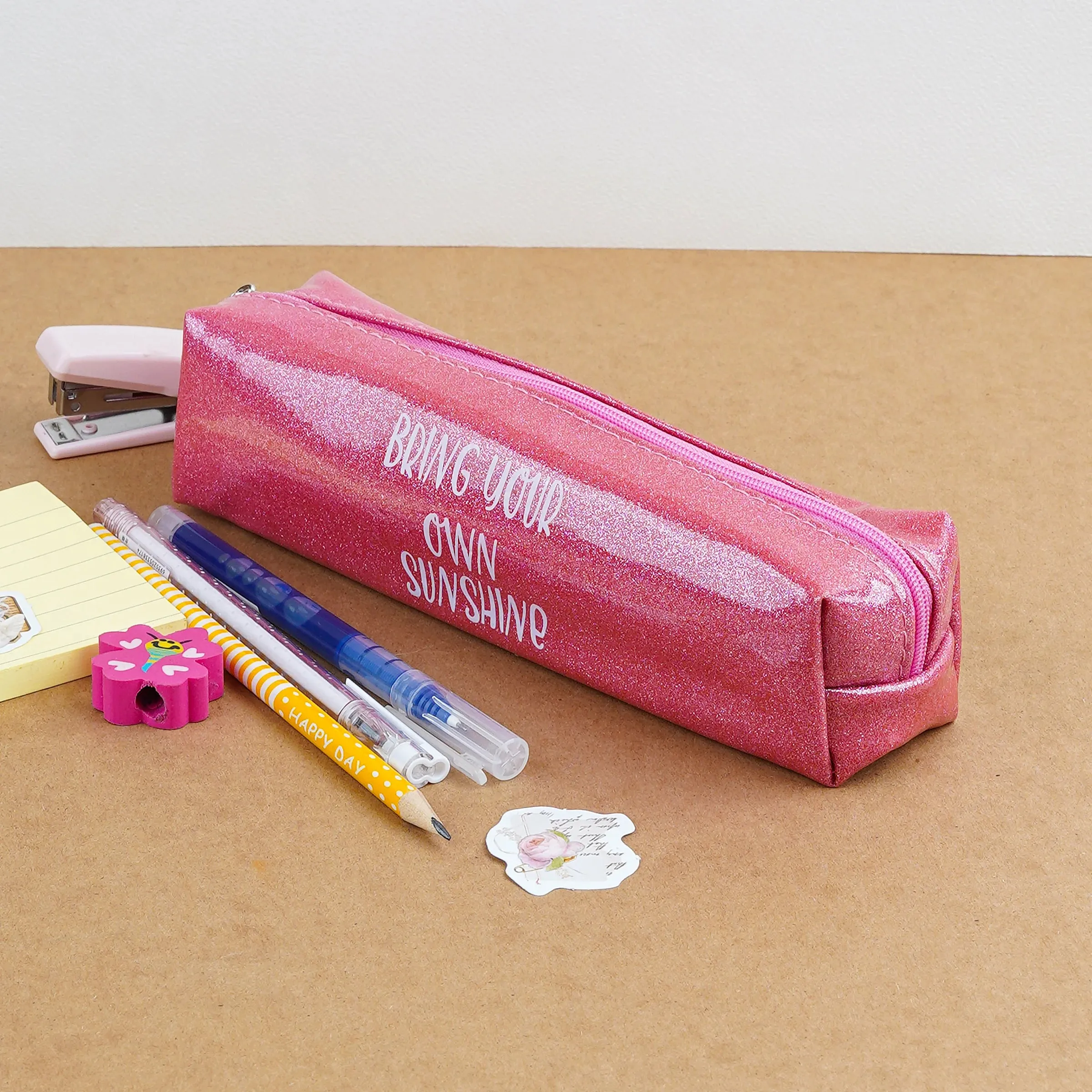 PVC Glittery Pencil Case