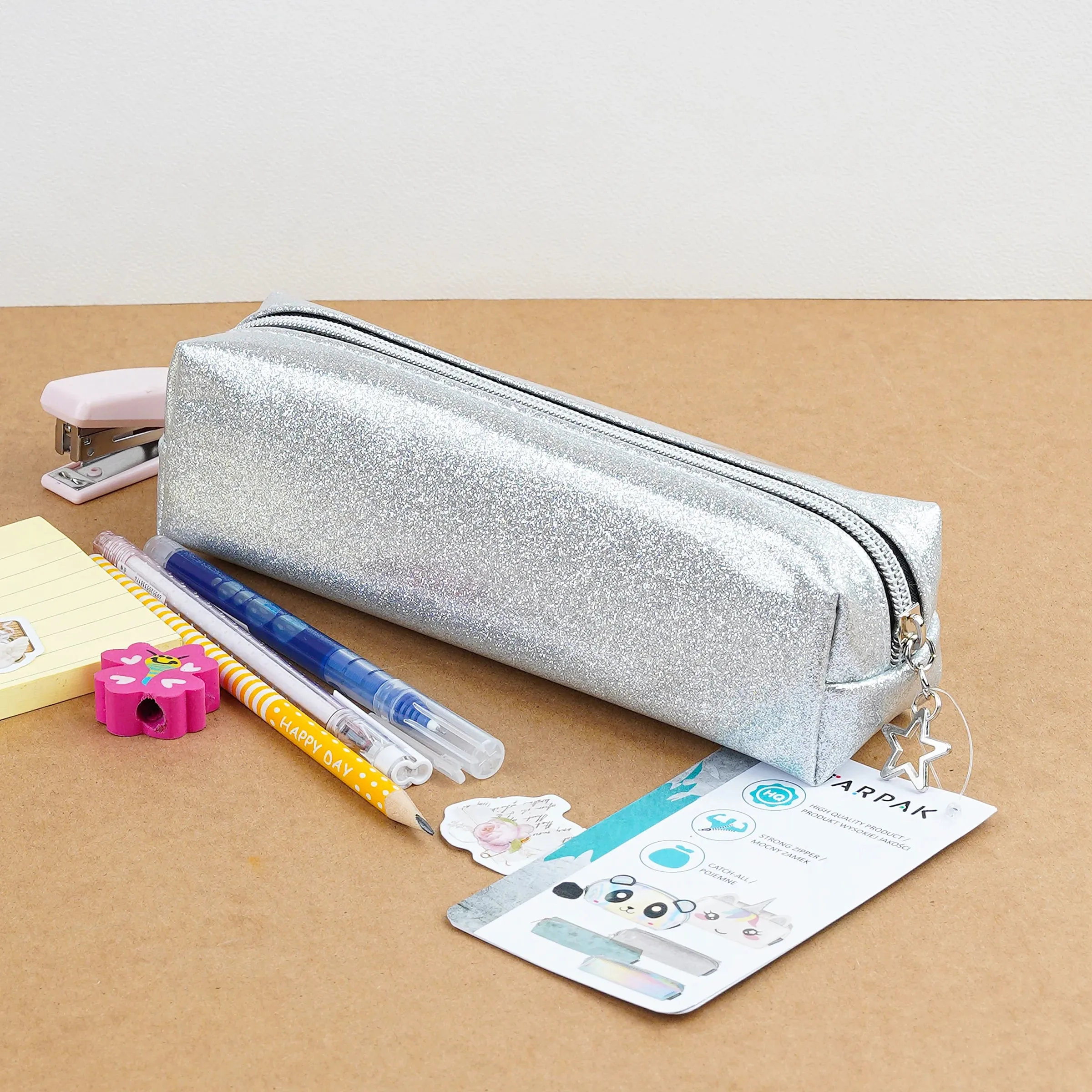 PVC Glittery Pencil Case