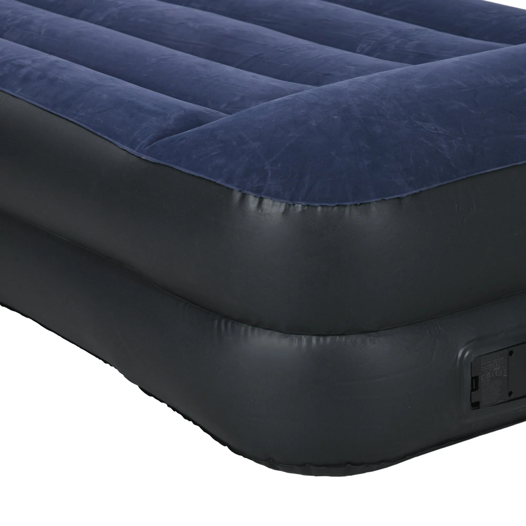 Queen Air Bed with Built-in Electric Pump and Integrated Pillow